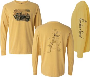 THREE LITTLE OSSABAW PIGS RING SPUN LONG-SLEEVED SOFT TEE